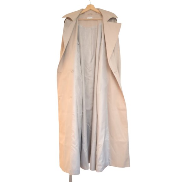 NWT Miss Selfridge Premium Maxi Trench Coat in Beige Women's 12 UK 16 - Picture 8 of 8